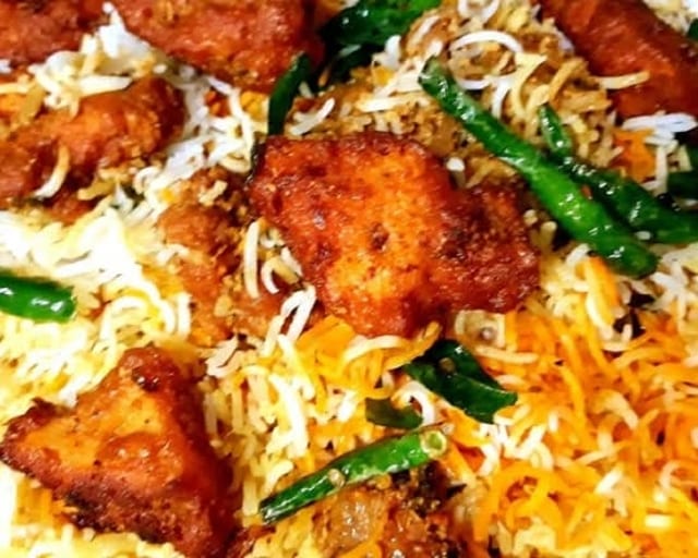 Mayuri Special Chicken Biryani.