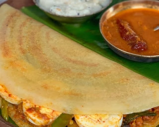 Egg Masala Dosa.